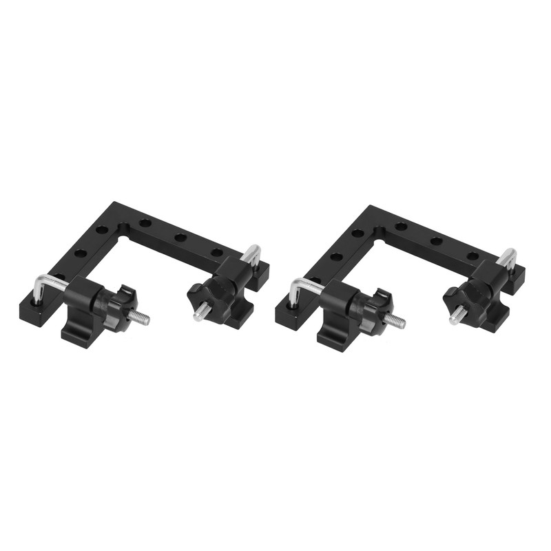 2pcs 90 Degree Positioning Squares L Shape Black Splicing Fixed