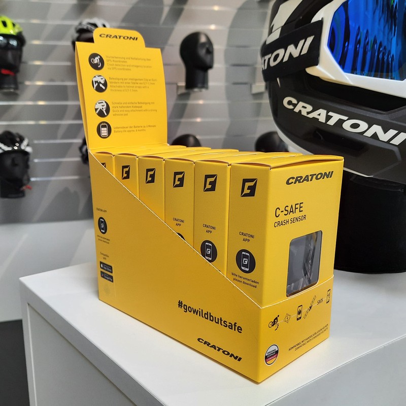 Cratoni Unisex - Adult C-Safe Crash Sensor, Black, One Size