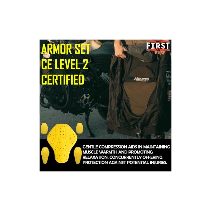 First MFG Co - Armor- CE Level 2 Motorcycle Back