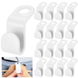 PIANKEKE 65 Pcs Clothes Hanger Connector Hooks, Space Saver Hangers, Space Saving Savers Coat Clothes Connectors Hangers Hooks for Wardrobe Closet Garderobe Organiser Hook - White