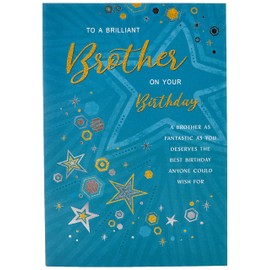 Piccadilly Greetings Modern Birthday Card Brother - 9 x 6 inches - Regal Publishing