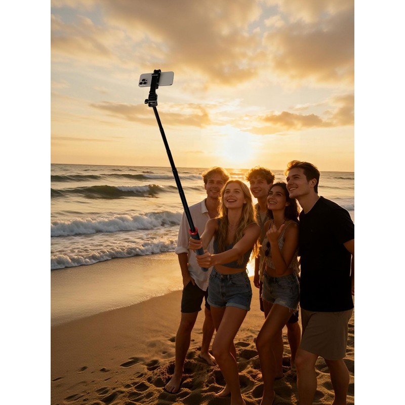 81" Expandable Selfie Stick Tripod for Insta360 Luna Ultra &