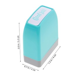 KICHOUSE 8pcs Colorful Teacher Stamp Set for Student Notebook Grading Interactive Home Education Classroom Rewards Safe Materials for Engaging Learning Experience