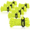 COM-FOUR® 8x guy ropes, each 4m for camping, reflective in