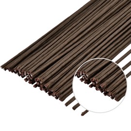 POPOYU Pack of 50 40 m Flower Wire, Brown, 1 mm Paper Wire for Craft Wire, Thin, Florist Wire, Craft Wire, Plug-In Wire, Wire Rods for Artificial Flowers, Wedding, Bouquet Decor