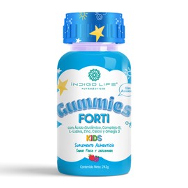 Gomitas Forti Kids Acido Glutamico, Complejo B, L-lisina, Calcio y Omega 3 242 gr