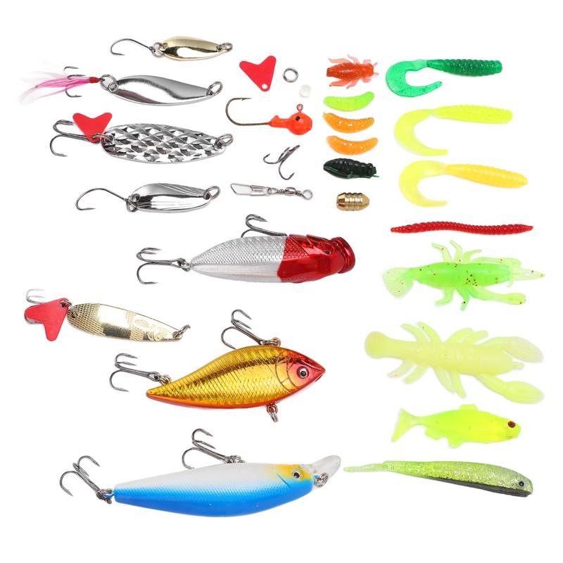 Fishing Tackle Set Soft and Hard Lure Baits Tackle Kit