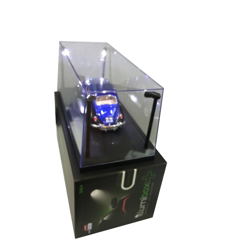 1:18 Illumibox acrylic black base display case, w/ LED lights