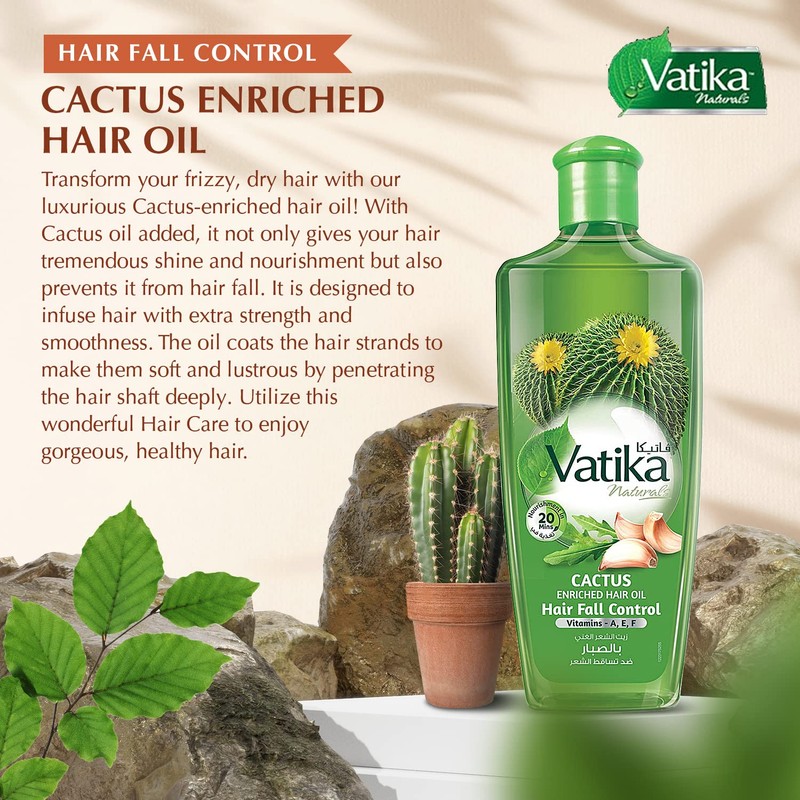Dabur Vatika Cactus Enriched Hair Oil 300ml