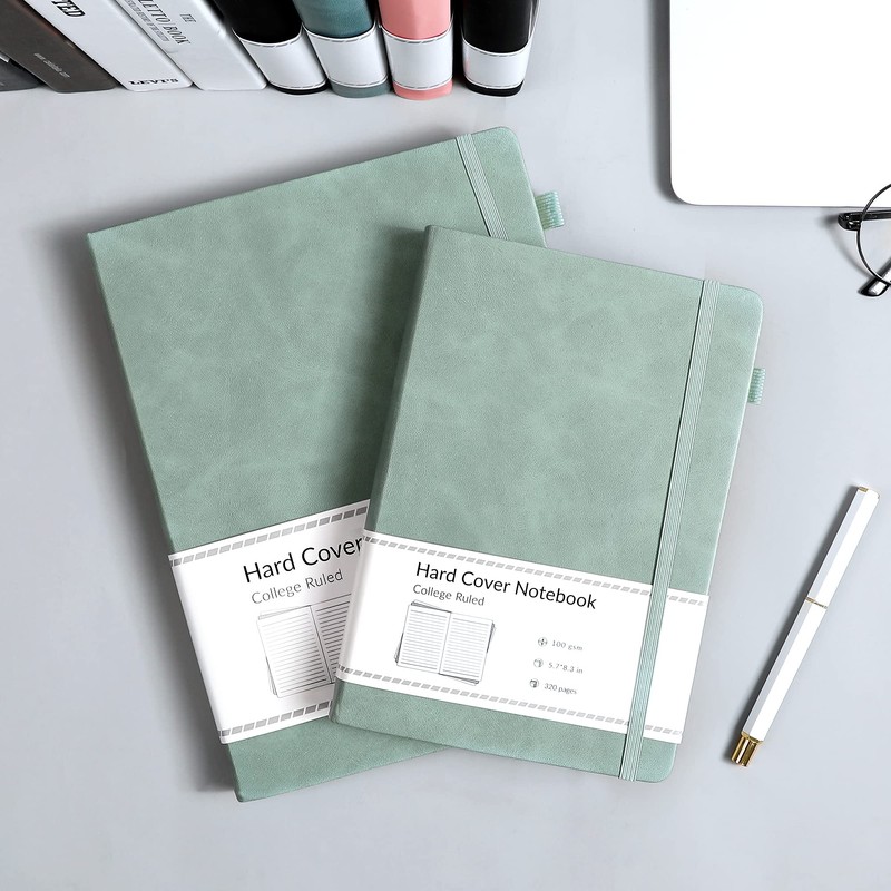 CAGIE Lined Journal Notebook for Women Men 320 Pages 100