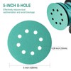 Aiyard 5-Inch 8-Hole Wet Dry Sanding Discs 1500 Grit, Polyester