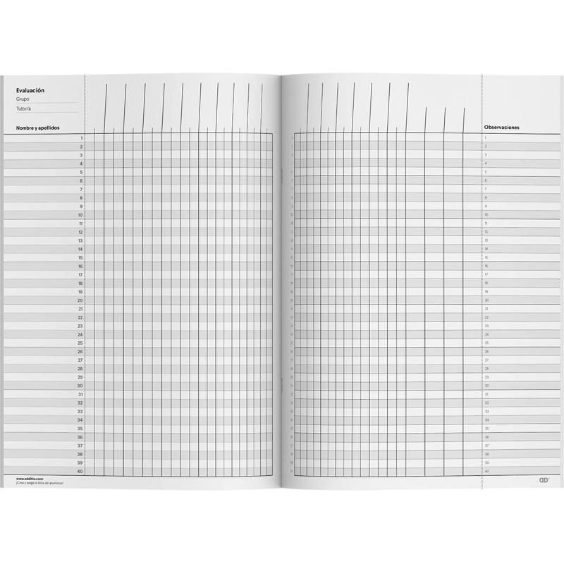 ADDITIO - Memo-Notes Notebook for Teachers | Continuous Assessment |