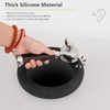 Open Bottom Espresso Knock-Box Chute - Thickened Silicone Circle Knock
