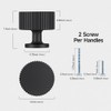 10 Pack Matte Black Cabinet Knobs for Kitchen Cabinets and