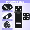 Lock Hasp Latch, 4 Pack Black Padlock Latch Hasp Lock