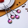 Rainbow Coffee Spoons Set of 6, Kyraton Stainless Steel 5.1"