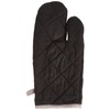 LOVELY CASA cu1490056/Cotton Double Oven Glove/Mitt Grey/Pearl 21 X 35