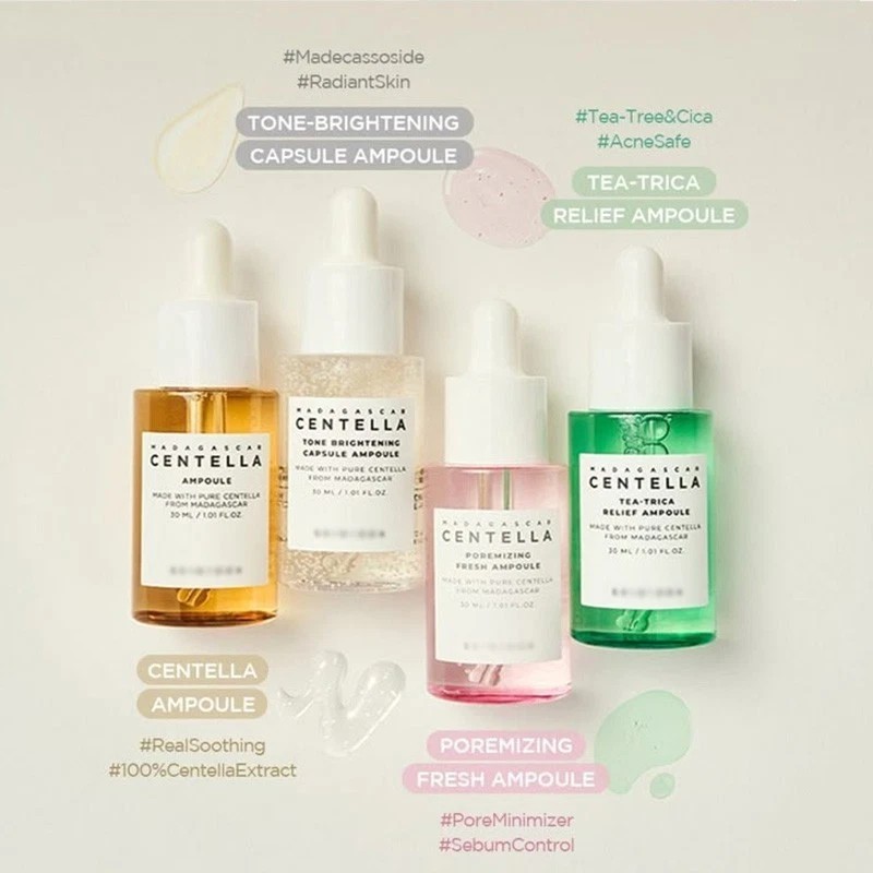 SKIN1004 Madagascar Centella Ampoule Kit Brightening Damaged Skin Pores Acne