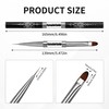 1Pcs Dual‑Ended Builder Gel Brush, Nail Art Brush for Polygel