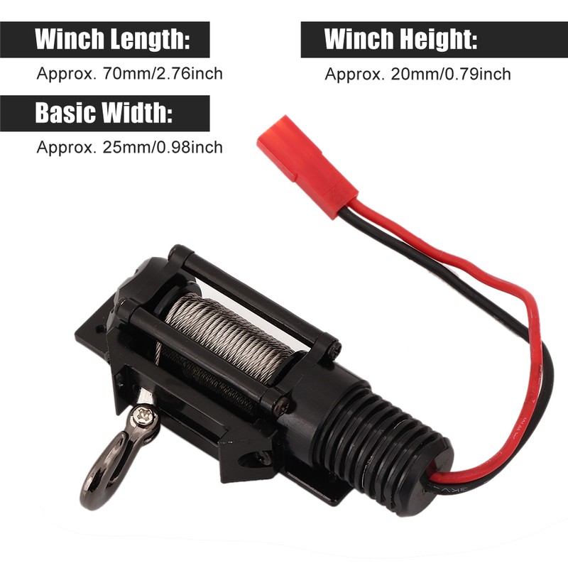 Full CNC Metal RC Winch Spare Upgrade Parts Accessories for