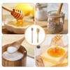 2 Pcs Wooden Honey Spoon & Honey Dipper Stick Set,