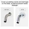 RAINREVIVE 10 Inch Shower Arm with Flange and Stabilizer Bracket,