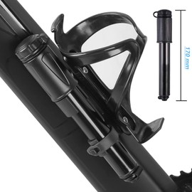Bike Pumps Mini Bicycle Tyre Air Pump 100 PSI Bicycle Tire Pump Fits Presta and Schrader Valve Needle High Pressure for Cycling Mountain Road Bike Scooter Ball
