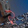 Cleqee Stackabe Banana Plugs to Alligator Clips Test Leads 10