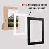 AEVETE 5x7 Picture Frames Black with 4x6 Mat for Wall