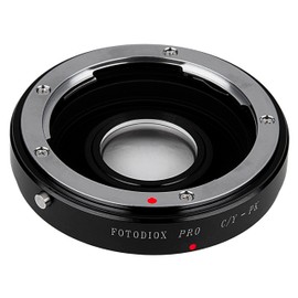 Fotodiox Pro Lens Mount Adapter, Contax Yashica (C/Y) Lens to Pentax K (PK) DSLR Camera Such As K-7, K-X, K-R