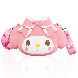 Children's Handbag Girls Theme Children's Shoulder Bag, Small Handbag with Adjustable Strap, School Backpack Cartoon Shoulder Bag, Kawaii Crossbody Bag, Gifts for Girls, pink
