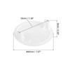 sourcing map 10Pcs Hinge Hole Covers, 35mm(1-3/8") Dia Plastic Concealed