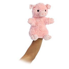 Aurora® Interactive Hand Puppet Pinky The Pig™ Stuffed Animal - Storytelling Adventures - Playful Learning - Pink 11 Inches