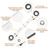 sourcing map Double Box End Reversible Ratcheting Wrench 8mm x