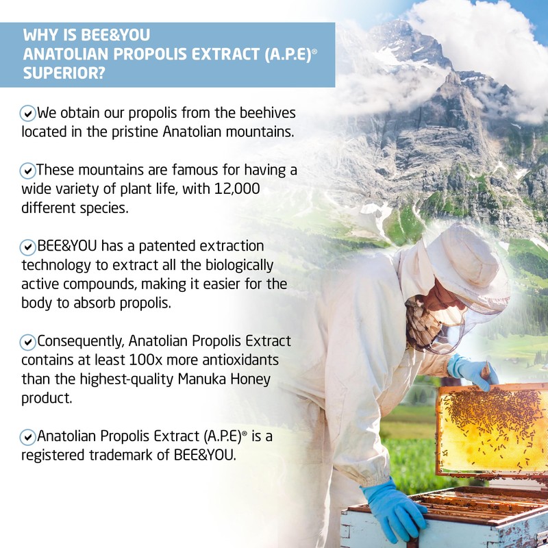 BEE and YOU Propolis Pure Liquid Extract – 300 mg