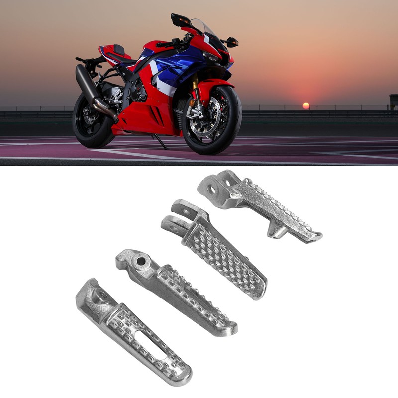 Motorcycle Foot Pegs Complete High Strength Strong Grip Replacement for