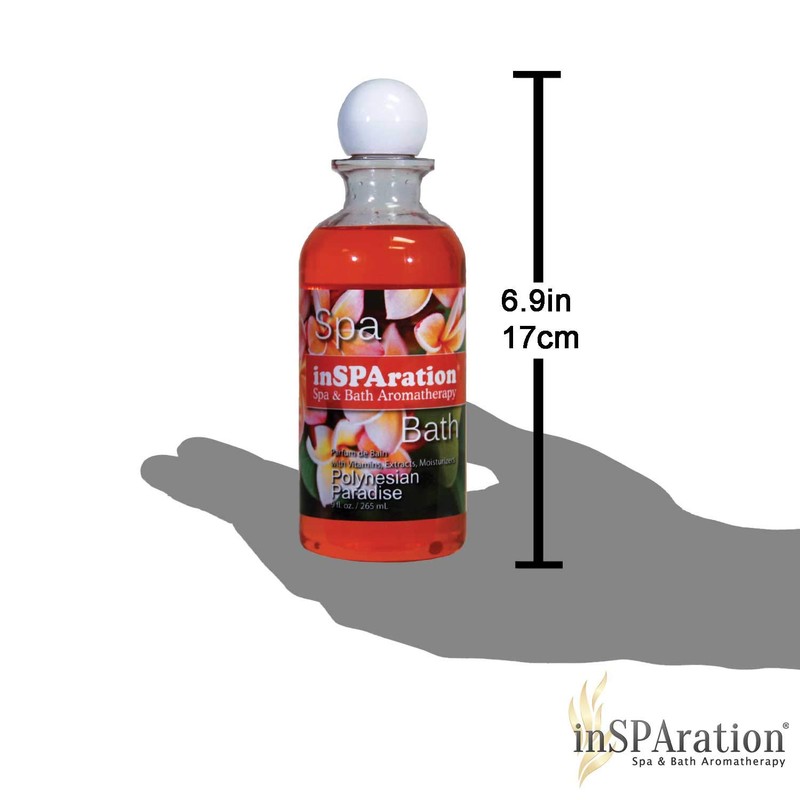 inSPAration Spa and Bath Aromatherapy 123X Spa Liquid, 9-Ounce, Polynesian