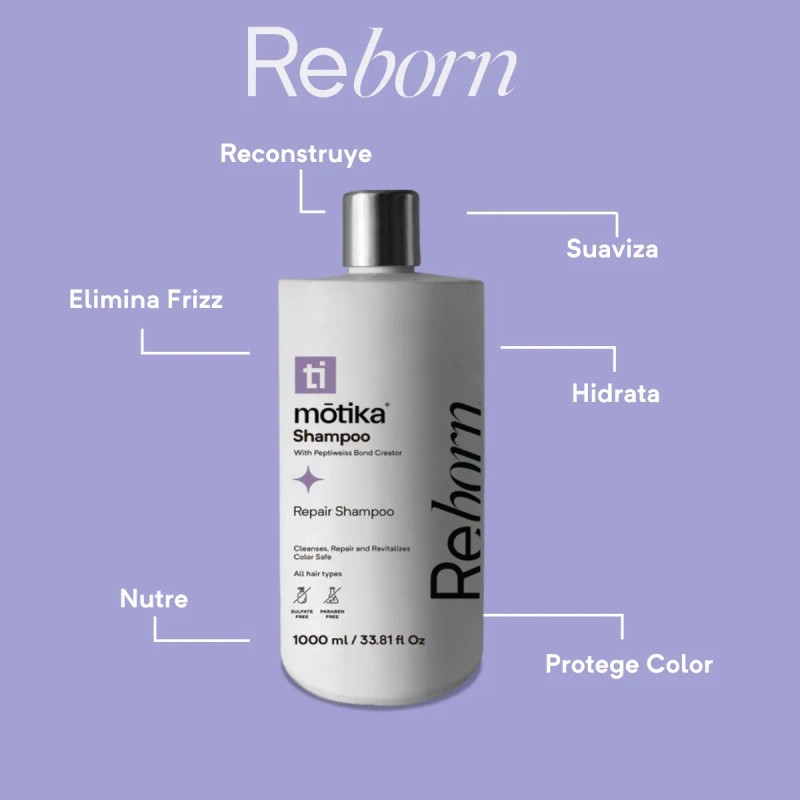 Motika Reborn Repair Shampoo Color Safe 1l