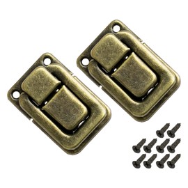 HMF 6492 Tension Lock Made of Metal for Vintage Suitcases | Pack of 2 | 25 x 38 mm | Bronze