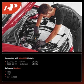 A-Premium Pack of 4 Iridium & Platinum Spark Plugs Compatible with Mitsubishi Outlander 2008-2010, Lancer 2009-2010, 2.4L