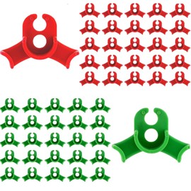 MUNSKT 50 Pieces 2 Colours Plant Clamp Bender Low Pressure Training Clip 90 Degree Plant Trunk Trainer Grow Clip for Flower Tendrils Branches