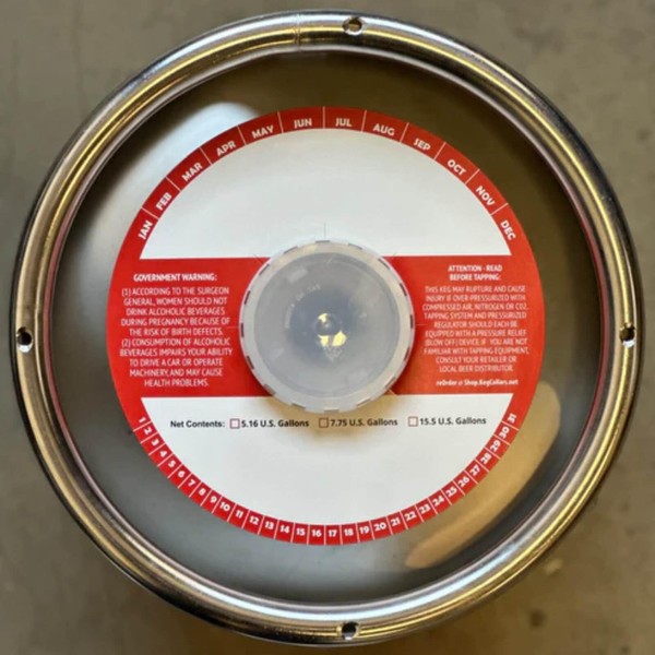 Keg Ring Collar, 6.5" Diameter with 2.25" Cutout, Paperboard, for