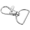 50Pcs 1 inch Inside Diameter Keychain Hooks D-Ring Lobster Clasp