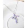 WINNICACA Butterfly Necklace for Women 925 Sterling Silver Butterfly Cross