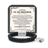 Fathers Day Birthday Gifts for Brother Adult - Mens Bracelet