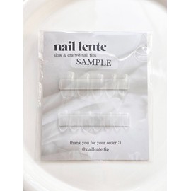 Sample tip for handmade nail tip size measurement Nail Lente - Square / 수제네일팁 사이즈측정용 샘플팁 네일렌테 - 스퀘어