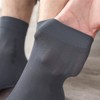 FQZMQBQ Business Socks, Men's, Summer, Thin, Socks, Black, Stylish, Ankle