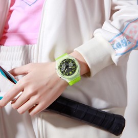 findtime Women's Sport Watches Digital Waterproof Watch Outdoor Military Tactical Wrist Watch Analog Fashion Ladies Watches with LED Luminous Alarms Stopwatch Countdown Reloj para Mujer