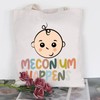 PLITI Midwife Tote Bag Funny NICU Nurse Canvas Handbag Labor