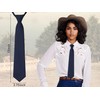 Luckyvestir Womens Ties Set Pre-tied Adjustable Womens Ties 2.75" Skinny